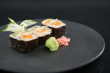 Sushi on tray