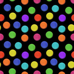 Seamless vector pattern made up of geometric shapes clay.