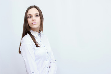 business people on grey background