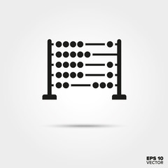 Abacus icon. Education and Business Symbol.