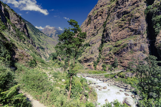Himalaya Inspirational Landscape Valley view