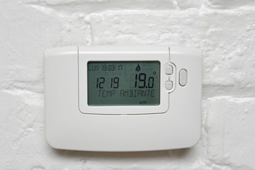 thermostat chauffage central mural