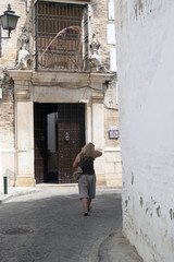 Fototapeta na wymiar Parish church of Ecija, in the province of Seville, Andalucia, Spain