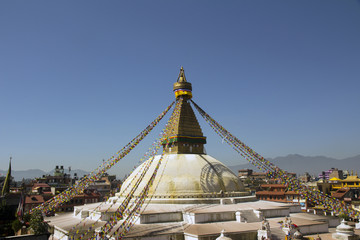 Stupa of Buddhist Temple in Nepal
