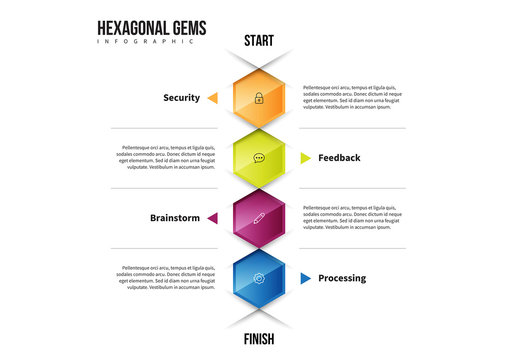 Hexagonal Gems Infographic