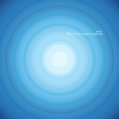 Blue round abstract background.