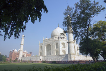 Obraz premium Taj Mahal, Ancient religious temple in India
