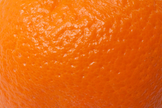 Texture Of The Orange Peel Close Up