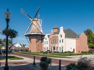 Windmill at Dutch village Pella, Iowa, USA © Laurens