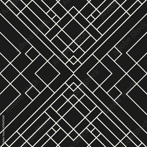 "Grid black background - seamless pattern." Stock image and royalty