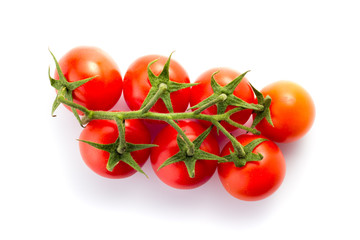 Bunch of fresh red tomatoes