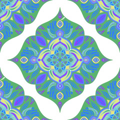 Ornamental seamless vector pattern