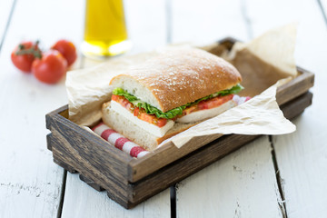 lunch dinner plate fresh cut sandwich ham cheese cup bowl vegetable creamy soup garnish seeds