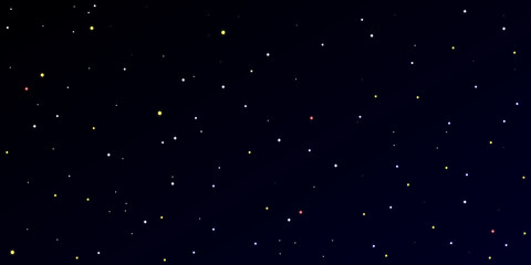 Panoramic view of night starry sky. 1