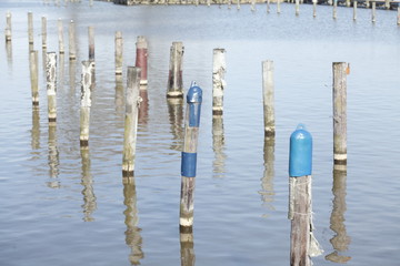 Alte Holzmolen im Wasser
