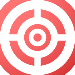 Obraz premium Target closeup red vector background.