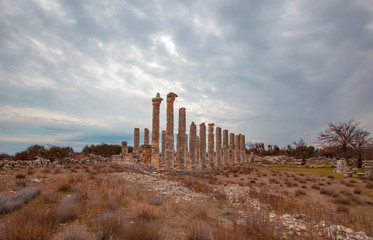 Temple of Zeus, in Uzuncaburc Olba , Mersin - Turkey