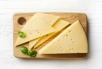 Gordijnen Piece and slices of cheese © baibaz