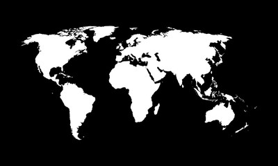 Fototapeta na wymiar World map, vector.