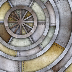 steel metal plate background, 3D