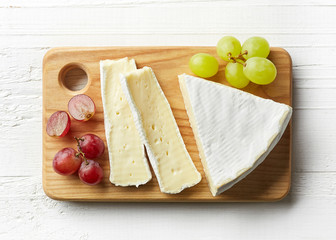 Piece of brie cheese