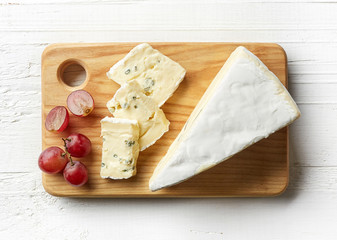 Piece of brie cheese