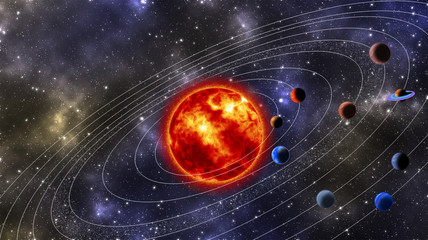 Solar System Digitally Generated Image © suman