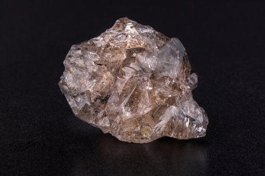 Mineral Quartz - silicon oxide. One of the most widespread minerals in the world.