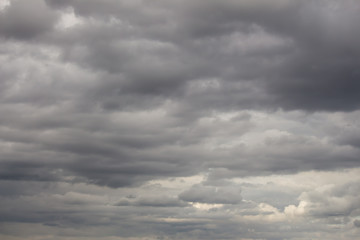 cloudy sky. Black clouds for background.