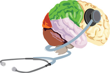stetoscopio mente sana cervello