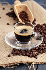 Coffee on Table, Cafe, Coffee Bean