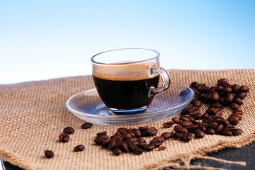 Coffee on Table, Cafe, Coffee Bean