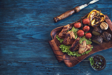 Grilled chicken meat
