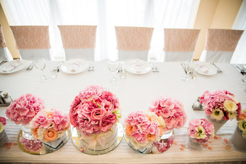 Flower table wedding decoration