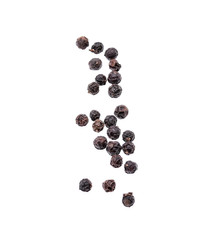 Black pepper isolated on white background