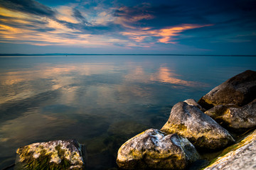 lake Balaton in the night