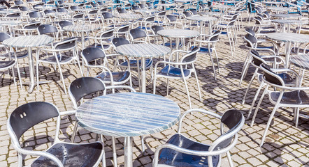 ready for summer - outside tables