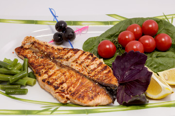 freshly cooked fish
