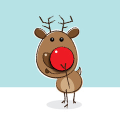 Rudolph the Reindeer with Red Nose