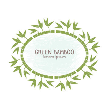 Bamboo stems decorative frame