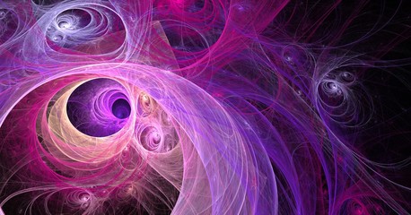 fractal purple universe abstract background