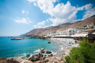 Fototapeta na wymiar Crete seashore