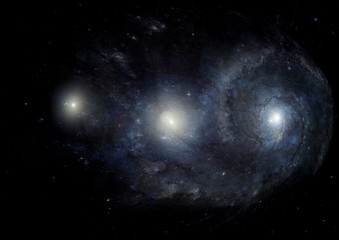 galaxy in a free space