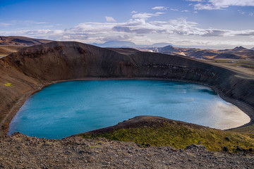 Viti Crater lake in Iceland
