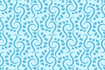 Vector seamless floral pattern. Modern stylish abstract texture.