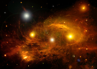 galaxy in a free space