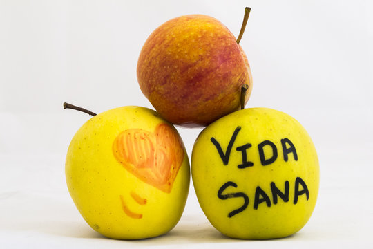manzanas corazon vida sana