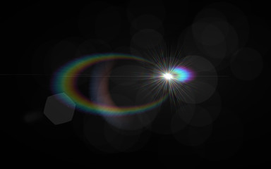 Lens Flare white double orbit