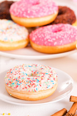 Obraz na płótnie Canvas American donuts. 