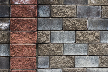 Obraz premium texture of the masonry brick red